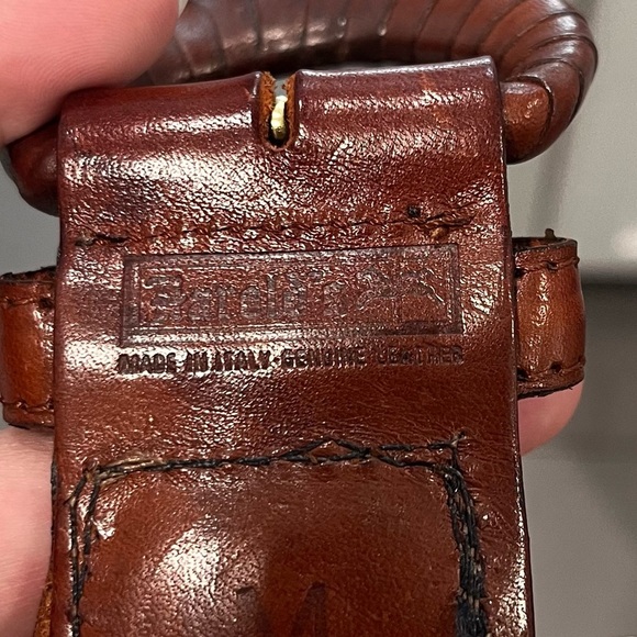 HAROLD’S Vintage Woven Leather Belt Made in Italy Size Medium - Picture 4 of 7